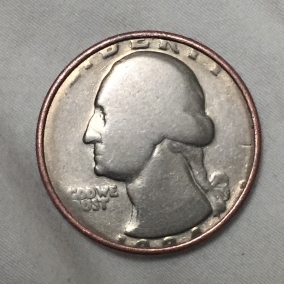 1934 Misprinted Quarter Dollar - Picture 2 of 2